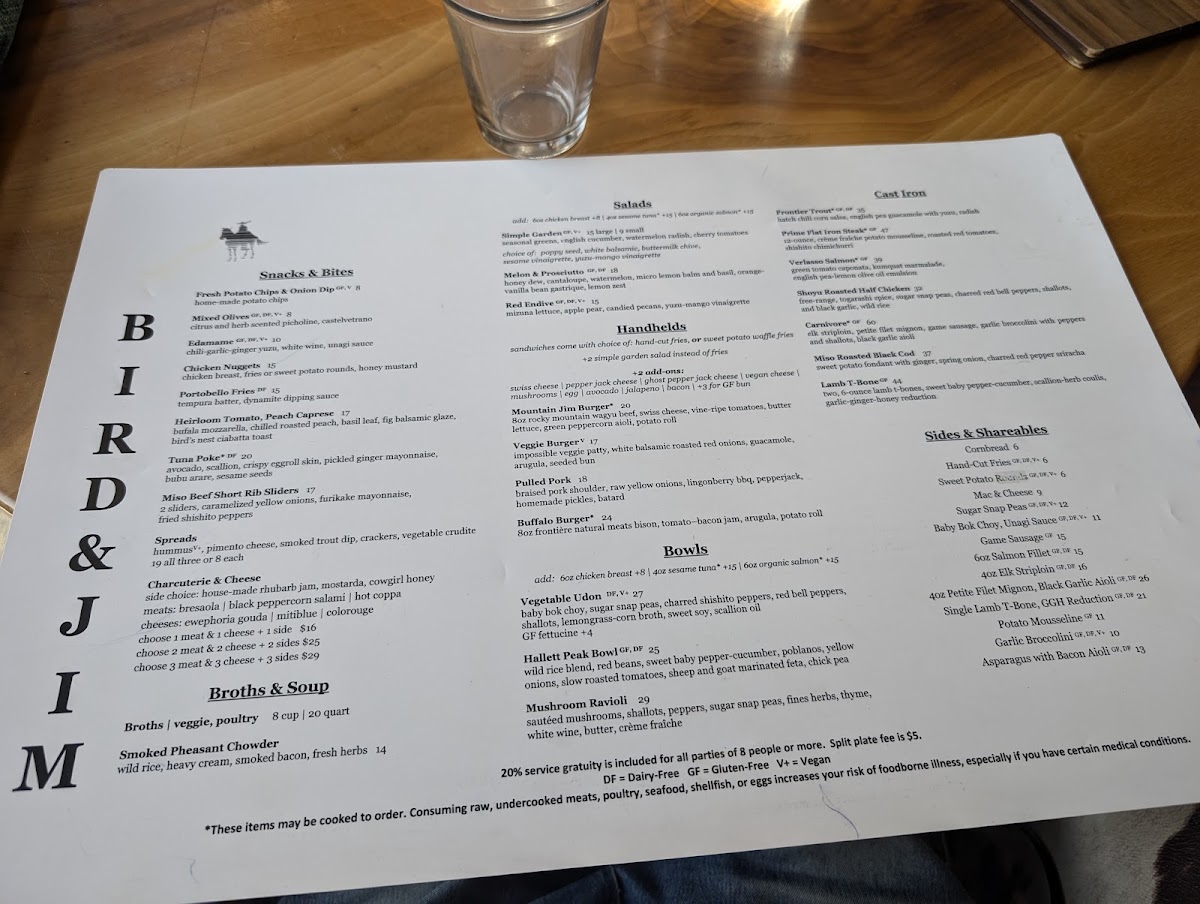 Bird & Jim Menu - Image 5